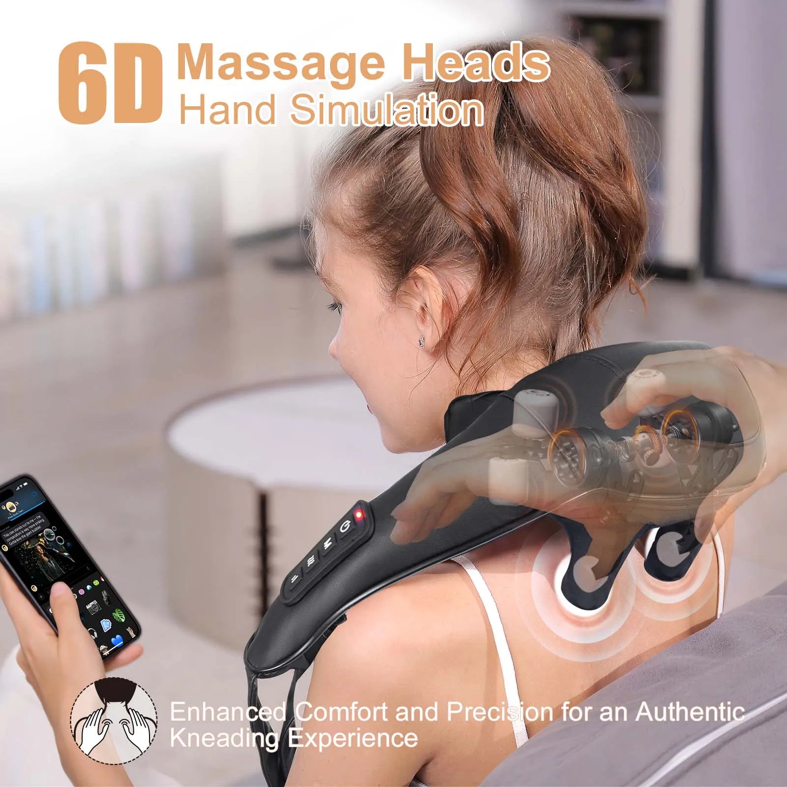 Cordless Shiatsu Massage Pillow