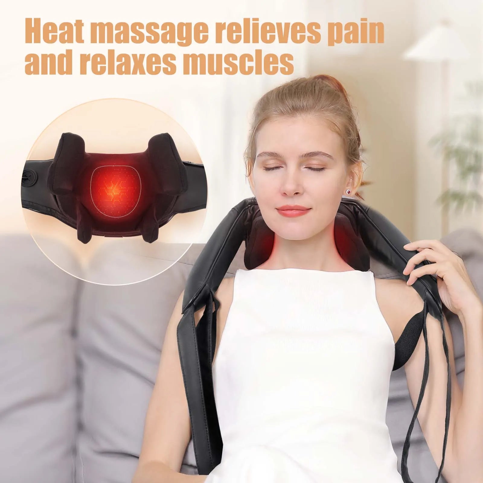 Cordless Shiatsu Massage Pillow